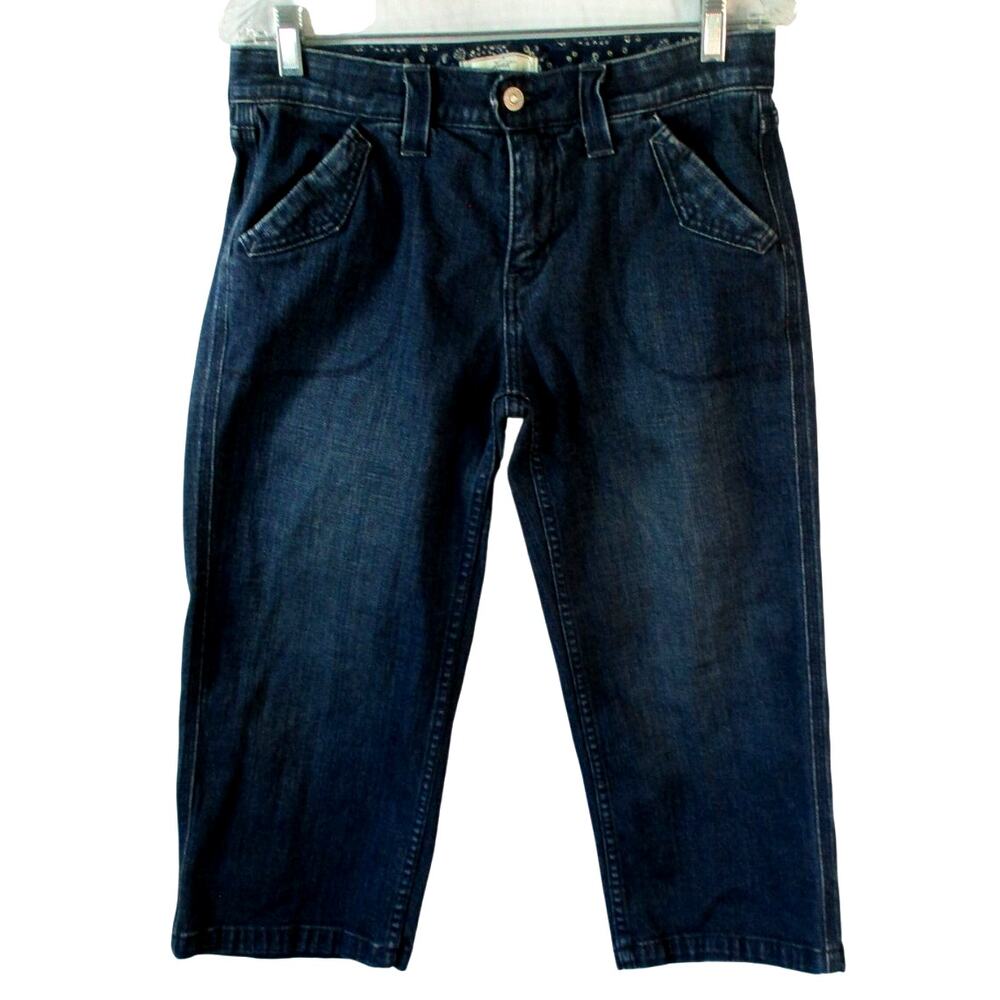 Levi's Women's Mid Rise Stretch Zip Front Blue Jean Capri Pants Size 10
